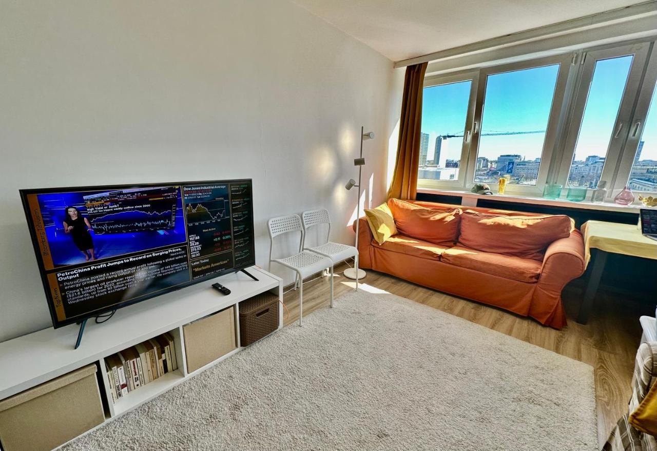 Super Apartament Brown 2X Metro Nowy Wifi Netflix Spotify Panorama Miasta Varšava Exteriér fotografie