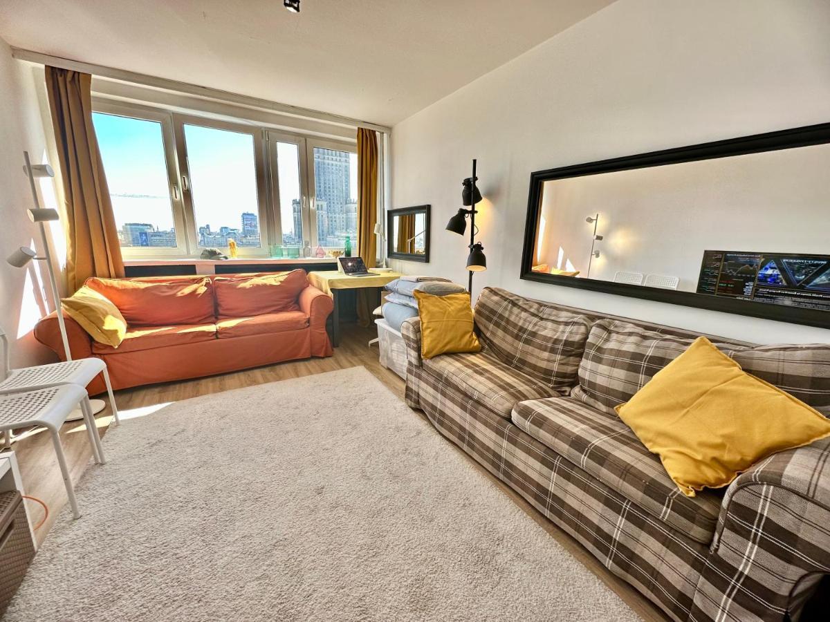 Super Apartament Brown 2X Metro Nowy Wifi Netflix Spotify Panorama Miasta Varšava Exteriér fotografie